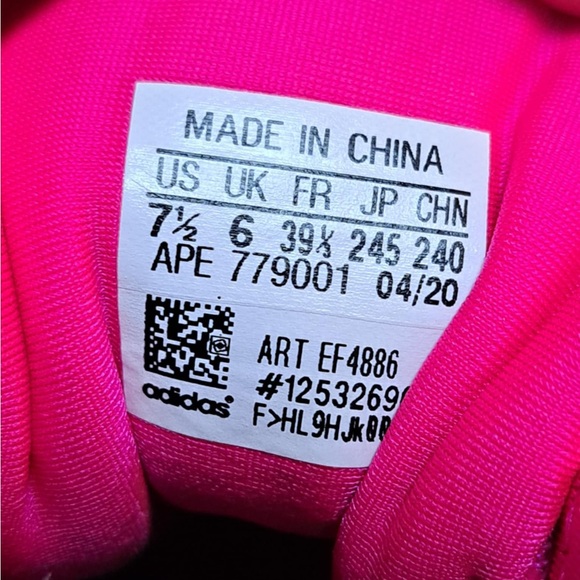 Adidas Originals Microbounce T1 Shoe Size 7.5 Women's Shock Pink Green EF4886 - Picture 8 of 12